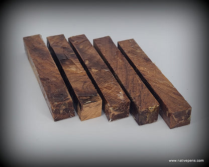 Heart Rimu Stabilized Pen Blanks