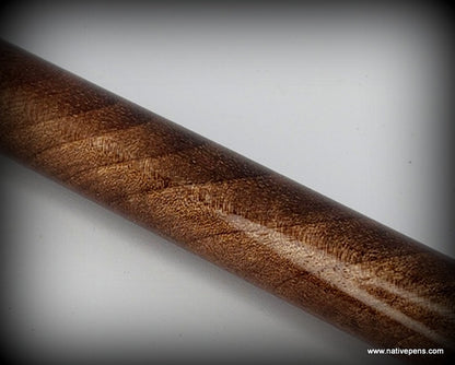 close up of walnut blank showing grain