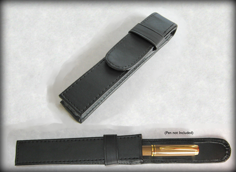Leatherette Pen Pouch - Black
